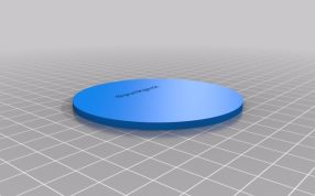 两种颜色杯垫底视图