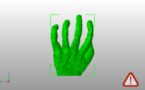 裂纹手掌模型主视图