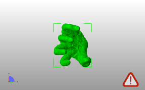 裂纹手掌模型俯视图