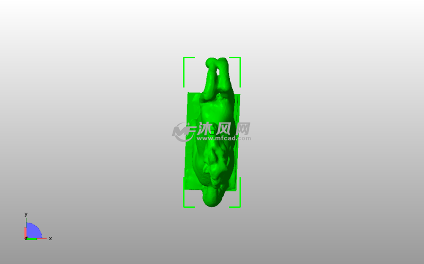 受惊的骏马俯视图