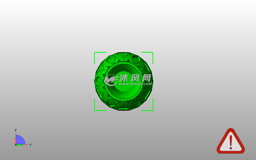 镂空心花瓶俯视图