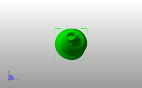 螺旋扁口花瓶俯视图