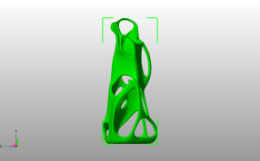 螺旋镂空北欧风花瓶侧视图