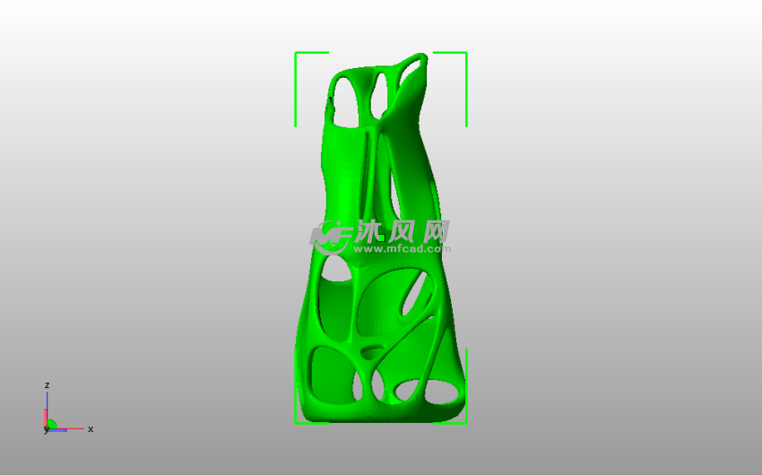 螺旋镂空北欧风花瓶主视图