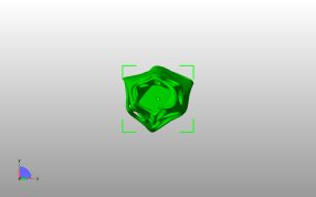 螺旋镂空北欧风花瓶俯视图