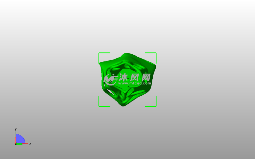 螺旋镂空北欧风花瓶俯视图