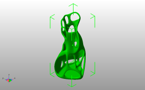 螺旋镂空北欧风花瓶斜视图