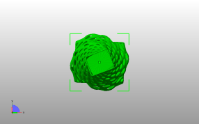 扭曲镂空花瓶俯视图