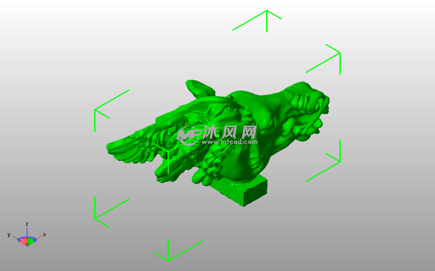 人头马面模型斜视图