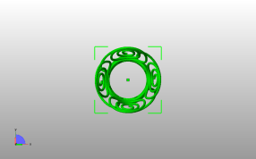  小花瓶模型俯视图