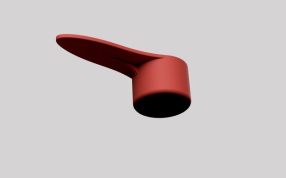 小勺子模型侧视图