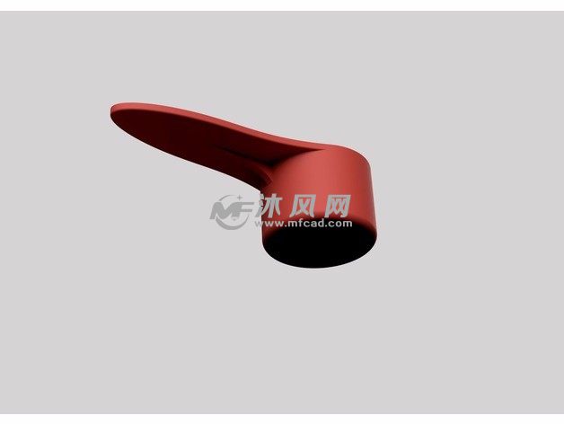 小勺子模型侧视图