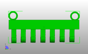 衣服帽子挂钩主视图