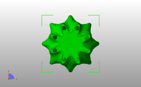 杂物桶模型俯视图