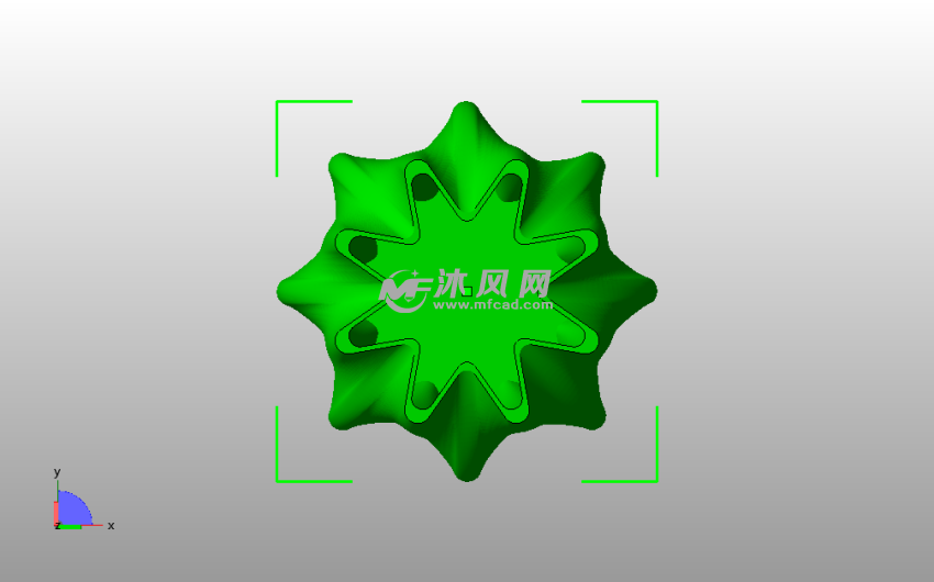 杂物桶模型俯视图