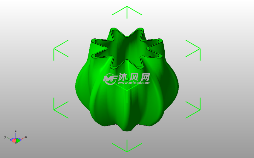 杂物桶模型斜视图