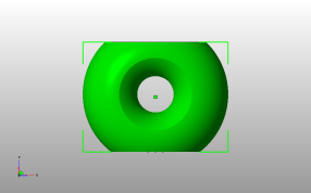 中洞艺术花瓶主视图