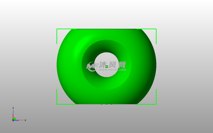 中洞艺术花瓶主视图