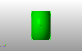 中洞艺术花瓶侧视图