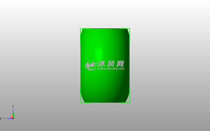 中洞艺术花瓶侧视图