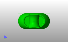 中洞艺术花瓶俯视图