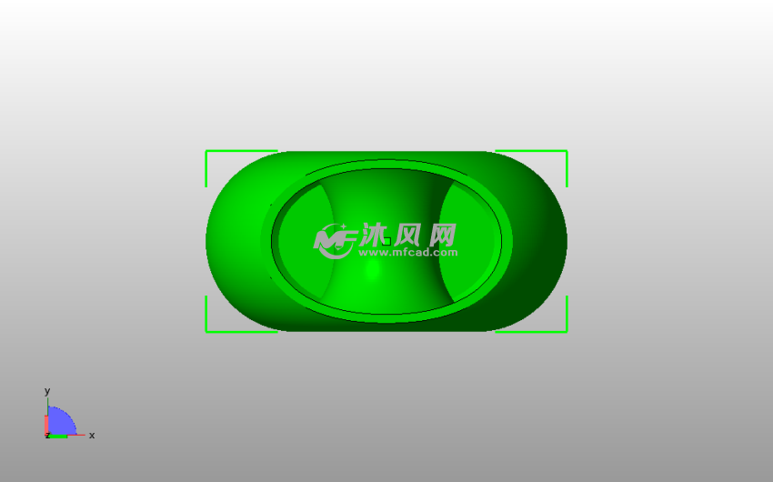 中洞艺术花瓶俯视图