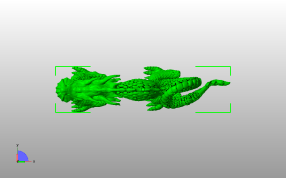 中华龙模型俯视图