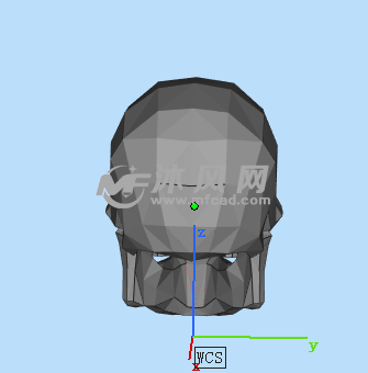 人体头部骷髅设计