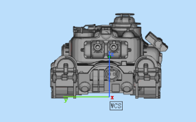 双管坦克正面图