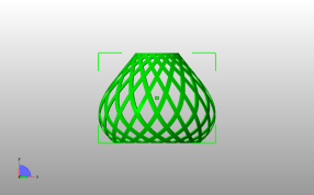 编织灯罩模型主视图