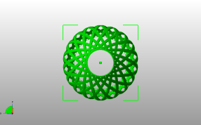 编织灯罩模型俯视图