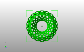 编织灯罩模型底视图