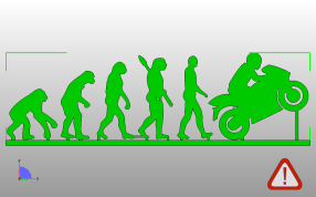 人类发展史模型俯视图