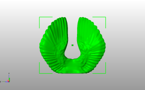圣诞树装饰小鸟翅膀主视图