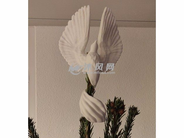 圣诞树装饰小鸟实物图