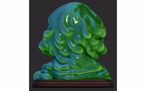 贪婪的淤泥摆件后视图