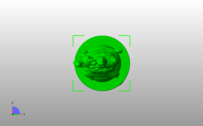 乌龟猫象雕像俯视图