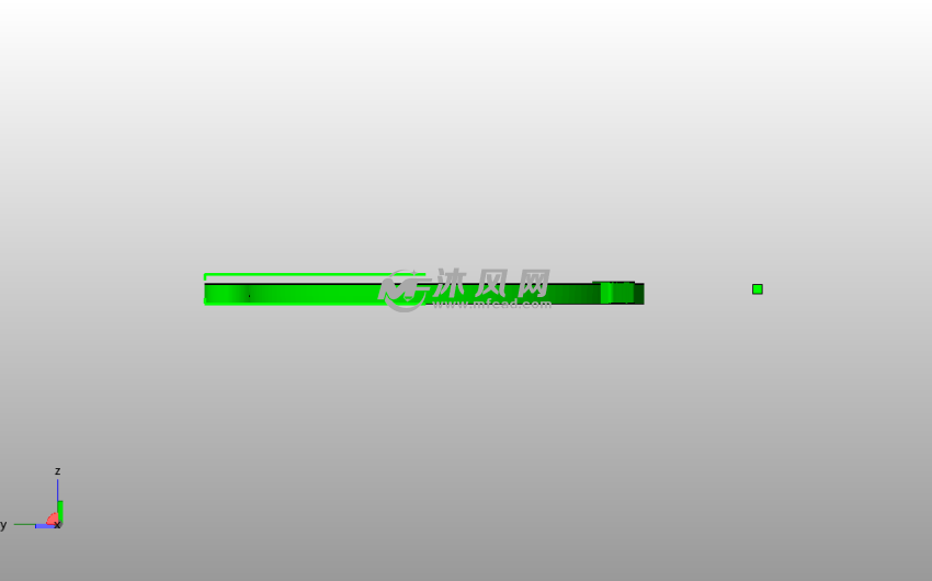  个性化耳坠侧视图