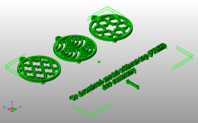  个性化耳坠斜视图