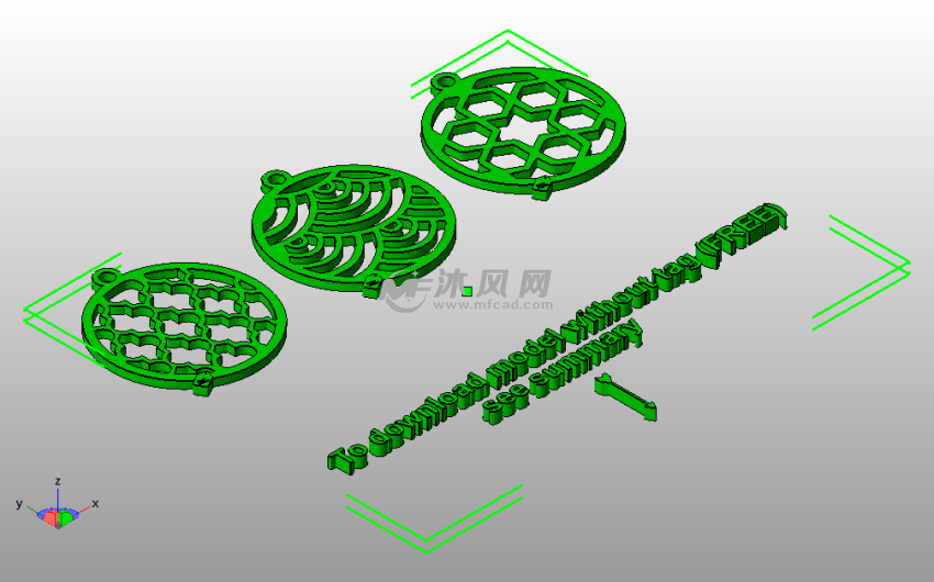  个性化耳坠斜视图