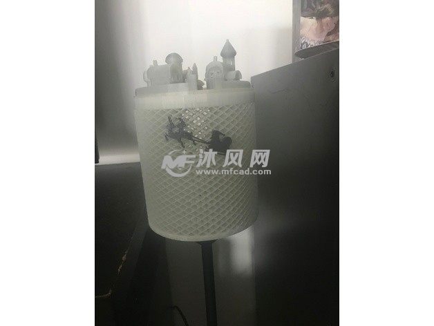 圣诞节村落灯罩未开灯