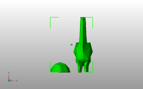 长颈鹿笔筒主视图