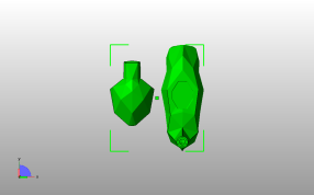 长颈鹿笔筒俯视图