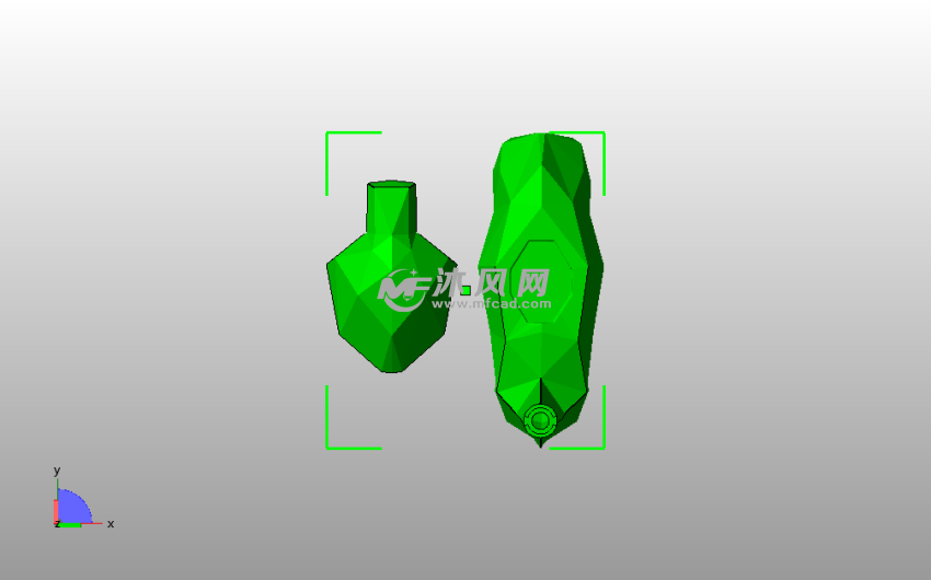 长颈鹿笔筒俯视图