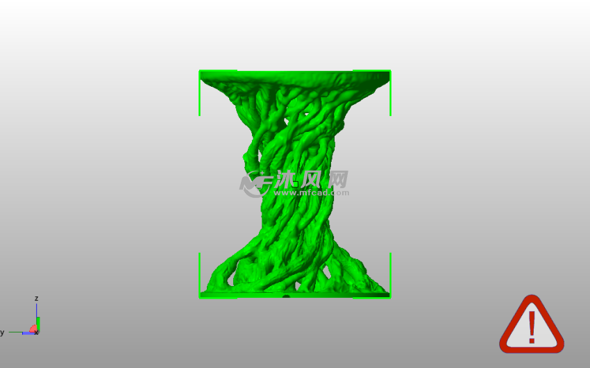 浮雕灯底座主视图