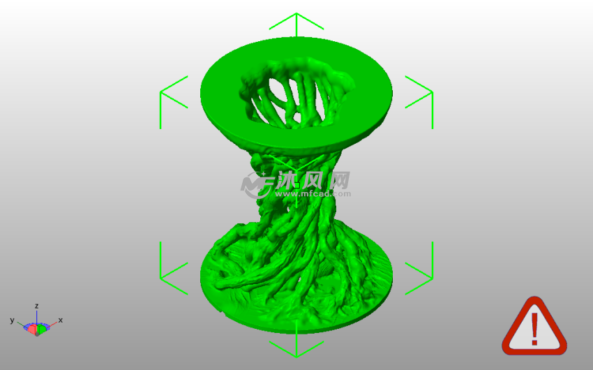 浮雕灯底座斜视图