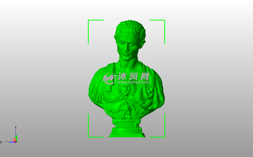  凯撒大帝牙签盒主视图