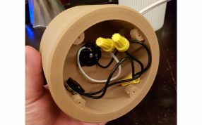 条纹灯罩模型底座