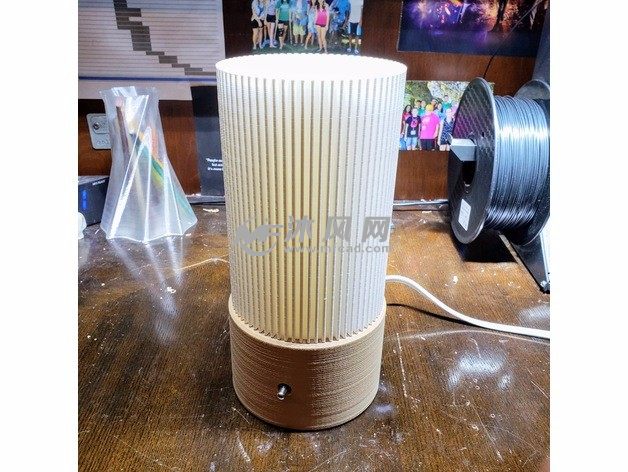 条纹灯罩模型未开灯