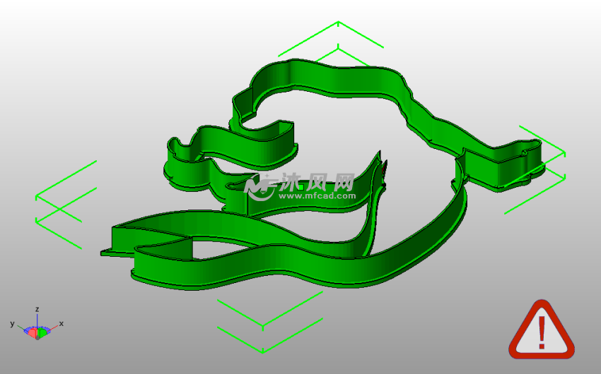 美人鱼饼干模子外壳斜视图